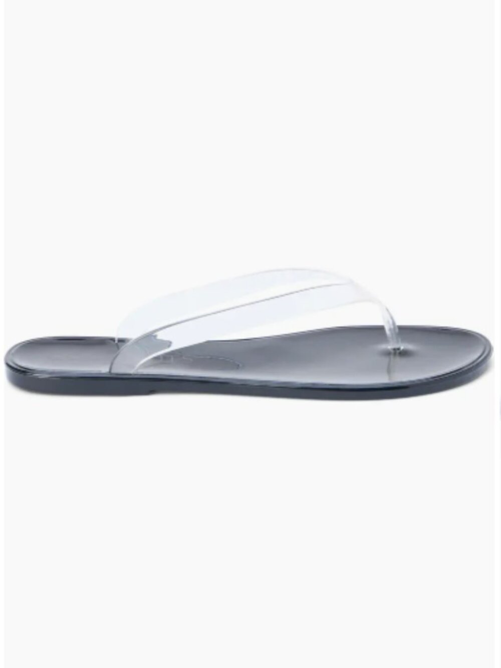NWT Matisse Olsen Flip Flop in Clear and Black - Size 8 - Picture 3 of 5